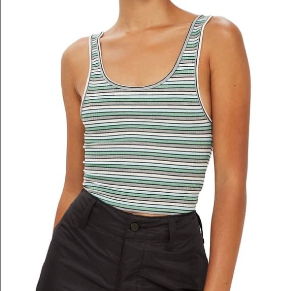 LAST ONE Topshop striped crop top - Picture 4 of 6